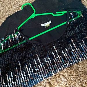 Sheer, sparkly top